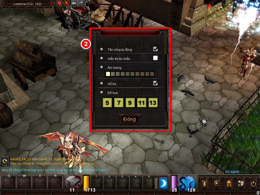 Chức năng chính của Game MU Bắc Nam